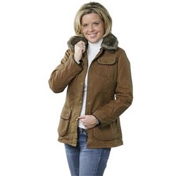 Barbour Fur Trim Womens Utility Jacket